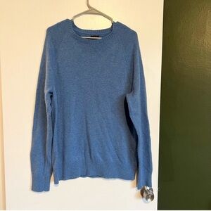 J. Crew blue polyamide lambswool blend pullover sweater 
size large